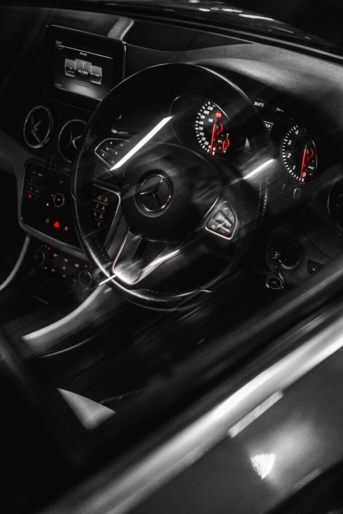 Premium autoverzekering voor exclusieve auto’s Luxe interieur van premium auto voor exclusieve autoverzekering
